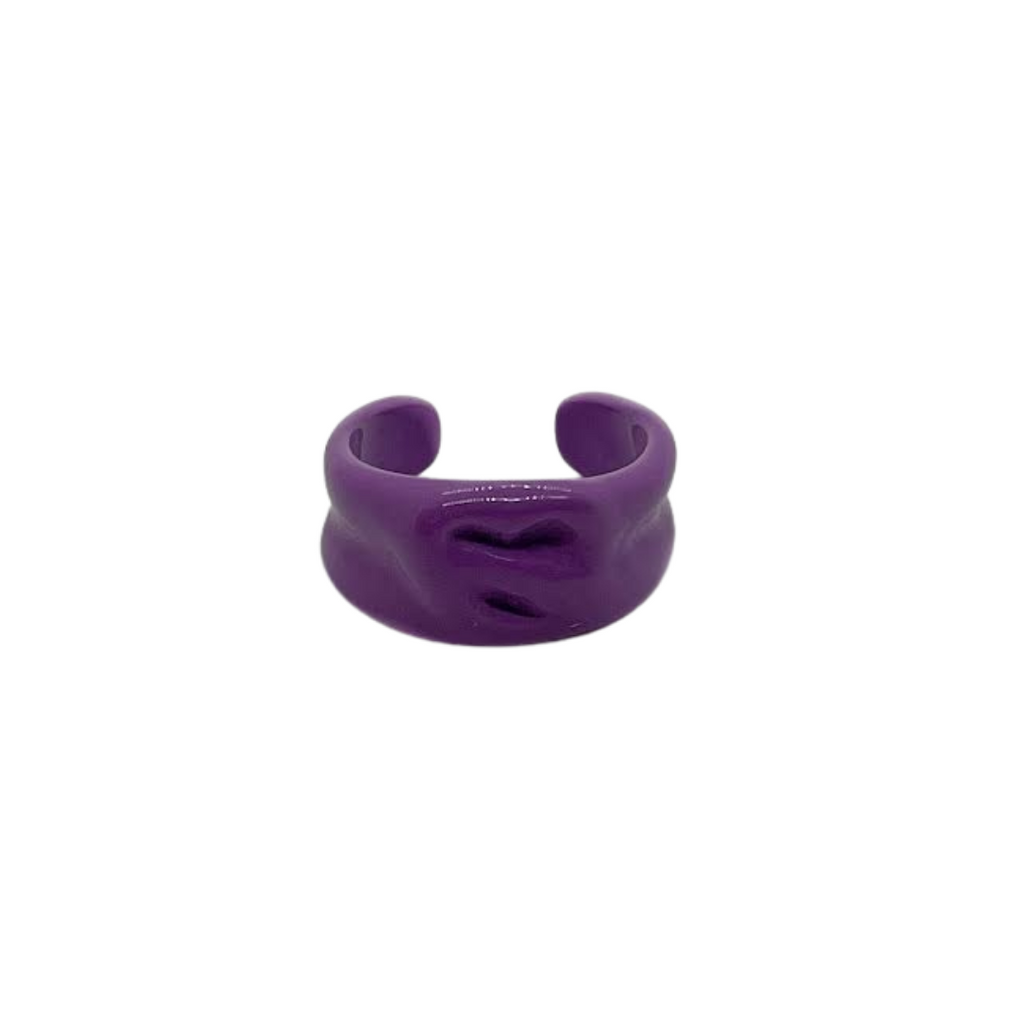 Purple Pretzel Ring
