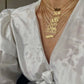 Cute stainless steel custom necklace with airbrush font nameplate pendant - worn