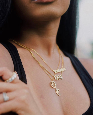 Buy Initial Heart Jewellery-double Strands Necklace-gold Initial Letter  Heart Necklace-double Layered Necklace-gift for Wife-valetines Day Gift  Online in India - Etsy