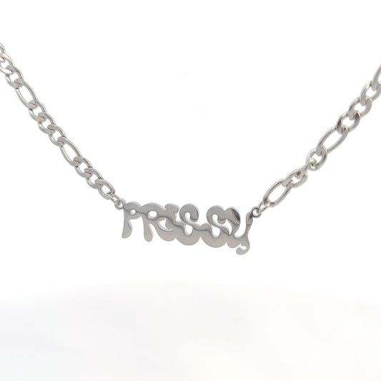 Drip Nameplate Necklace