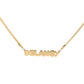 Bubble Nameplate Necklace