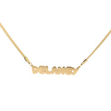 Bubble Nameplate Necklace