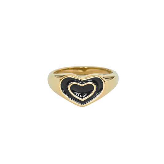 Black Heart Ring