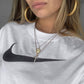 Stylish thick copper gold twist hoops earrings - worn 1
