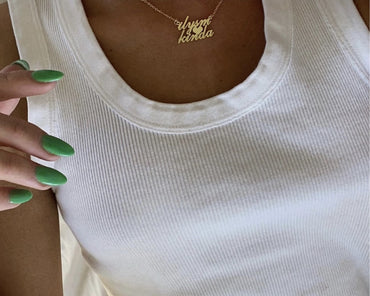Custom Personalized Multi-Name Necklace with Heart | VibeSzn