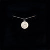 Trendy Silver Chain Necklace with Cherub Pendant
