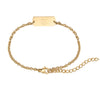 Classic Gold Chain Tag Bracelet
